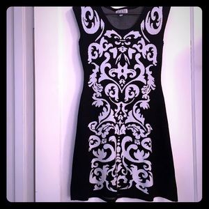 Pink Rose Sleeveless sweater dress.